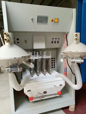 PLC kontrollü Elektrostatik Toz Boya Hattı Otomatik geri kazanım Toz Tedarik Merkezi