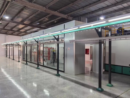 Ahşap Plaka Ahşap Mobilya Mdf için 40m / Saat Otomatik Toz Boya Hattı