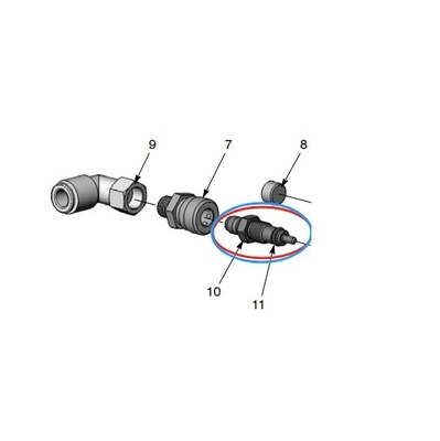 Standart Altın Hava Akışı Pompası Endüstriyel için Nozzle