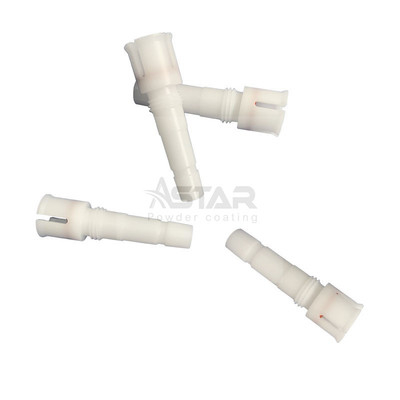 PTFE malzemesi Standart Boyut Nordson uyumlu toz kaplama yedek parçaları