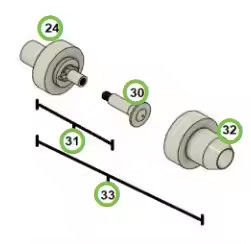 OEM olmayan nozel montajı, Parker Ionics GX132 El tabancası için elektrot tutucu difüzörü ve kapak içerir