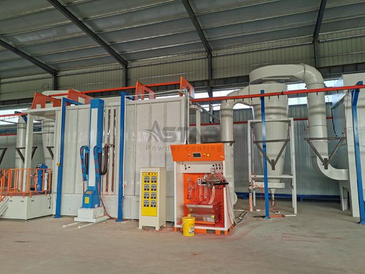Büyük Siklon Geri Kazanım Elektrostatik Toz Boya Hattı