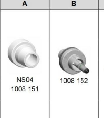 1008151 Yuvarlak NS04 Toz kaplama tabancası nozu GM03 GA03 için