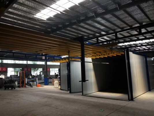 Profilin Özelleştirilmiş Manuel Taşıma için Elektrostatik Sprey Boyama Hattı Montajı
