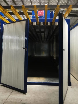 Profilin Özelleştirilmiş Manuel Taşıma için Elektrostatik Sprey Boyama Hattı Montajı